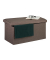 relaxdays Sitztruhe 10031616_709 dunkelgrau Holz 76,5 cm