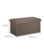 relaxdays Sitztruhe 10031616_709 dunkelgrau Holz 76,5 cm
