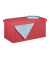 relaxdays Sitztruhe 10031616_708 rot Holz 76,5 cm