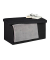 relaxdays Sitztruhe 10031616_46 schwarz Holz 76,5 cm