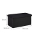 relaxdays Sitztruhe 10031616_46 schwarz Holz 76,5 cm