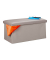 relaxdays Sitztruhe 10031586_111 grau Holz 76,5 cm