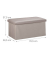 relaxdays Sitztruhe 10031586_111 grau Holz 76,5 cm