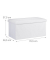 relaxdays Sitztruhe 10031586_49 weiß Holz 76,5 cm
