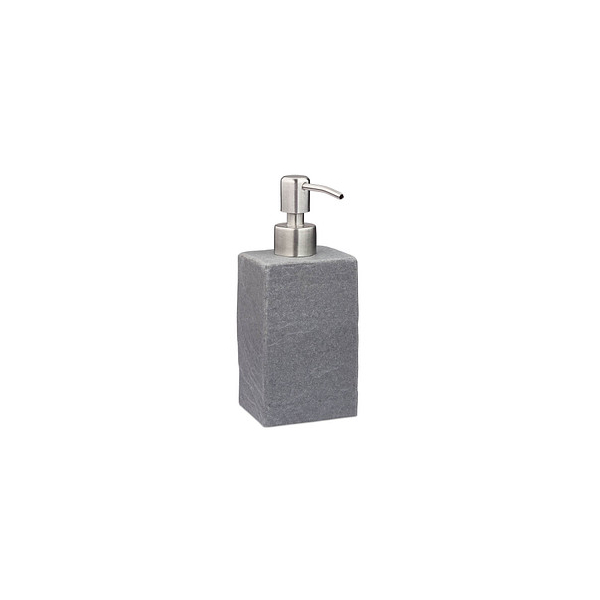 4052025908751 - Seifenspender 200 ml nachfüllbar Bad wc Küche Flüssigseifenspender Polyresin Edelstahlpumpe grau - Relaxdays 4052025908751 - Seifenspender 200 ml nachfüllbar Bad wc Küche Flüssigseifenspender Polyresin Edelstahlpumpe grau - Relaxdays