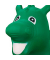 relaxdays Hüpftier Drache grün