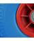 relaxdays Sackkarrenräder luftbereift blau, rot Vollgummi Felgen, Achse 2,0 cm