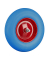 relaxdays Schubkarrenrad Vollgummi blau Stahl Felgen, Achse 2,0 cm