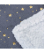 relaxdays Kuscheldecke grau, weiß, goldene Sternen 150,0 x 200,0 cm