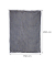 relaxdays Kuscheldecke grau, weiß, goldene Herzen 150,0 x 200,0 cm