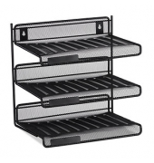 relaxdays Briefablagen-System schwarz
