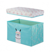 relaxdays Sitztruhe 10028894_1180 Lama Stoff 48,5 cm