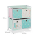relaxdays Kinderregal Lama mehrfarbig 53,0 x 30,0 x 62,0 cm