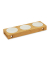 relaxdays Futterstation Hunde/Katzen braun 44,5 x 14,0 x 5,5 cm