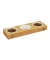 relaxdays Futterstation Hunde/Katzen braun 44,5 x 14,0 x 5,5 cm