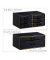 relaxdays Make-Up-Organizer schwarz