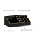 relaxdays Make-Up-Organizer schwarz