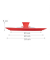 relaxdays Universal-Topfdeckel rot 25,5 cm