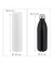 relaxdays Isolier-Trinkflasche schwarz 1,0 l