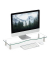 relaxdays Monitorständer silber, transparent