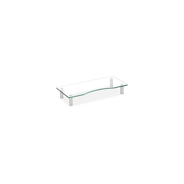 4052025921323 - Relaxdays Bildschirmständer Glas TV Aufsatz Notebookständer höhenverstellbar 9 - 11 cm B x T 56 x 24 cm transparent 4052025921323 - Relaxdays Bildschirmständer Glas TV Aufsatz Notebookständer höhenverstellbar 9 - 11 cm B x T 56 x 24 cm transparent