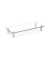 relaxdays Monitorständer silber, transparent