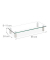 relaxdays Monitorständer silber, transparent