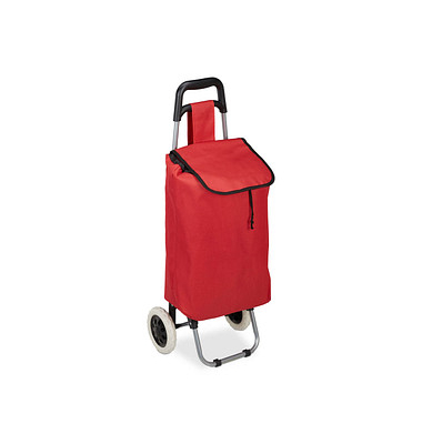 Einkaufstrolley 10027828_47, 28 Liter, außen 42x28x92,5cm, Polyester, Kunststoff rot