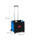 Einkaufstrolley 10027691_45, bis 35kg, 60 Liter, außen 46x37x39cm, Kunststoff, Aluminium, Gummi, schwarz/blau