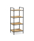 relaxdays Beistellregal braun, schwarz 39,0 x 32,5 x 95,0 cm