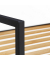 relaxdays Beistellregal braun, schwarz 39,0 x 32,5 x 95,0 cm
