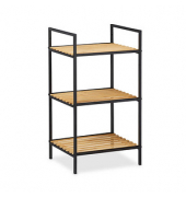 Beistellregal braun, schwarz 39,0 x 32,5 x 71,0 cm