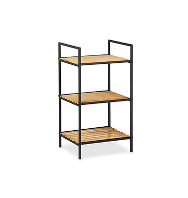 relaxdays Beistellregal braun, schwarz 39,0 x 32,5 x 71,0 cm