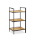 relaxdays Beistellregal braun, schwarz 39,0 x 32,5 x 71,0 cm