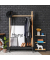 relaxdays Beistellregal braun, schwarz 39,0 x 32,5 x 71,0 cm