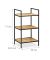 relaxdays Beistellregal braun, schwarz 39,0 x 32,5 x 71,0 cm