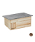 relaxdays Igelhaus braun 46,0 x 34,0 x 21,0 cm