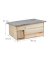 relaxdays Igelhaus braun 46,0 x 34,0 x 21,0 cm