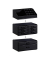relaxdays Make-Up-Organizer schwarz