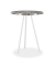 Beistelltisch 10027004_858, 50cm (H), 41x41cm (BxT), rund, silber / weiß