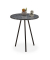 Beistelltisch 10027004_46, 50cm (H), 41x41cm (BxT), rund, schwarz / schwarz