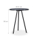 Beistelltisch 10027004_46, 50cm (H), 41x41cm (BxT), rund, schwarz / schwarz