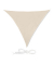 relaxdays Sonnensegel dreieckig beige 3,0 x 3,0 m
