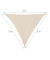 relaxdays Sonnensegel dreieckig beige 3,0 x 3,0 m