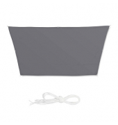 relaxdays Sonnensegel Trapez grau 2,0 x 3,0/4,0 m
