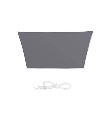 relaxdays Sonnensegel Trapez grau 2,0 x 3,0/4,0 m