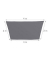 relaxdays Sonnensegel Trapez grau 2,0 x 3,0/4,0 m