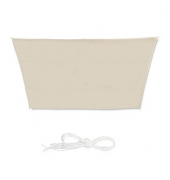 relaxdays Sonnensegel Trapez beige 4,0 x 3,0/5,5 m