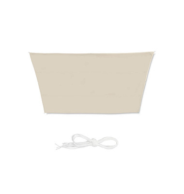 relaxdays Sonnensegel Trapez beige 4,0 x 3,0/5,5 m