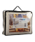 relaxdays Sonnensegel Trapez beige 4,0 x 3,0/5,5 m